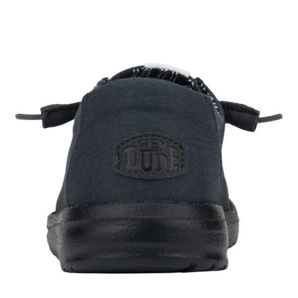 Wendy Stretch Canvas Wide - Black/Black