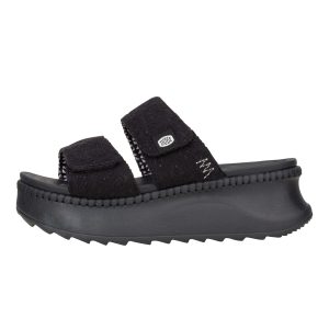 Delray Slide Eyelet - Black