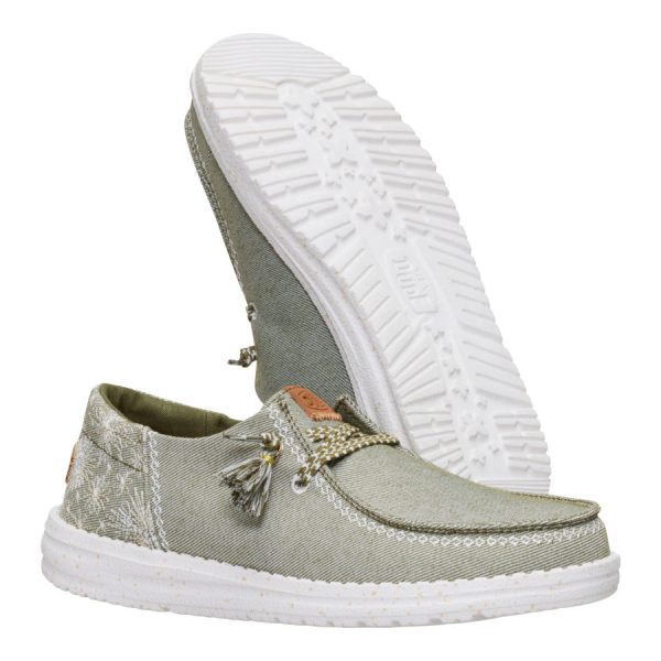 Wendy Funk Embroidered Floral - Olive