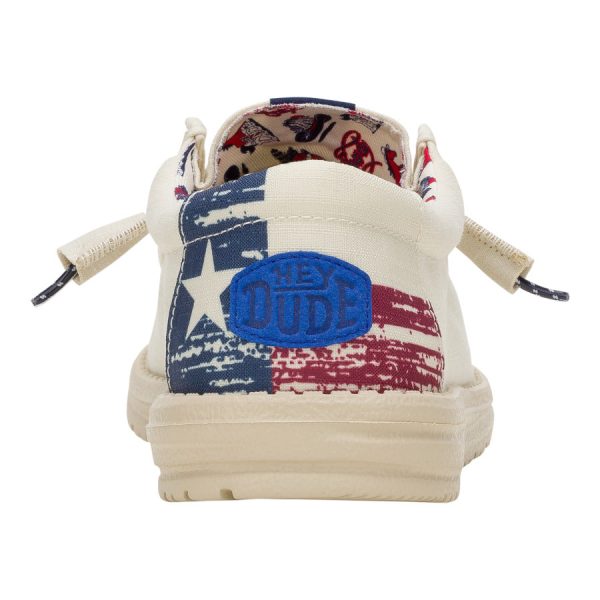 Wally Texas Flag - Bone White