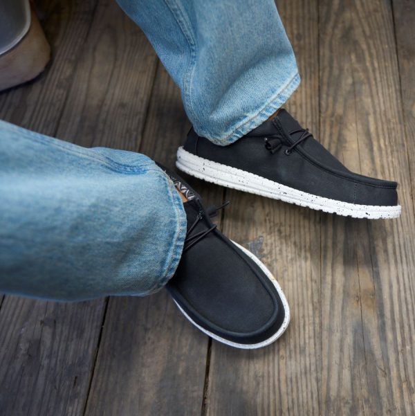 Wally Stretch Canvas - Black/White
